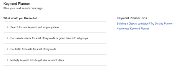 Google keyword tool