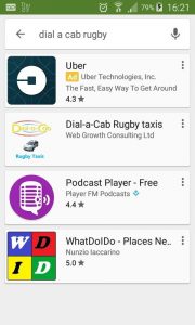 Dial-a-Cab mobile app