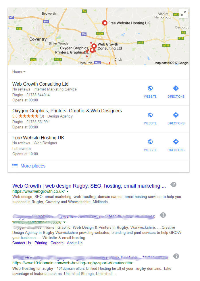 SEO Rugby ranking high on search engines