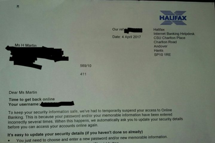 Halifax phishing scam