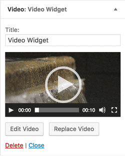 Video widget