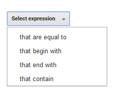 GA - Select Expression