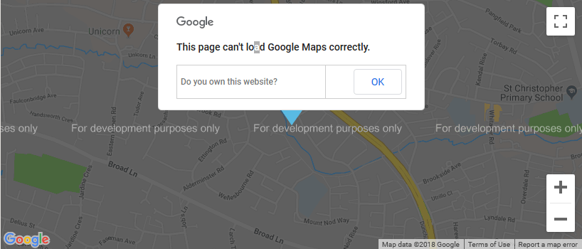 Google Maps api error