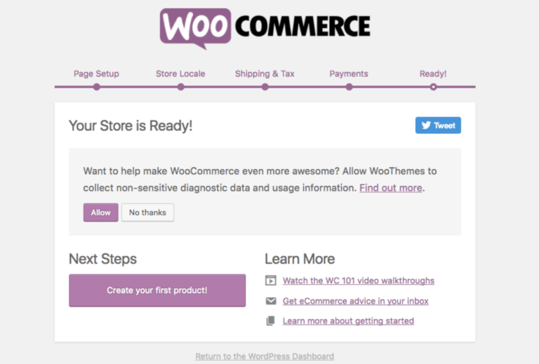 Woocommerce setup tutorial