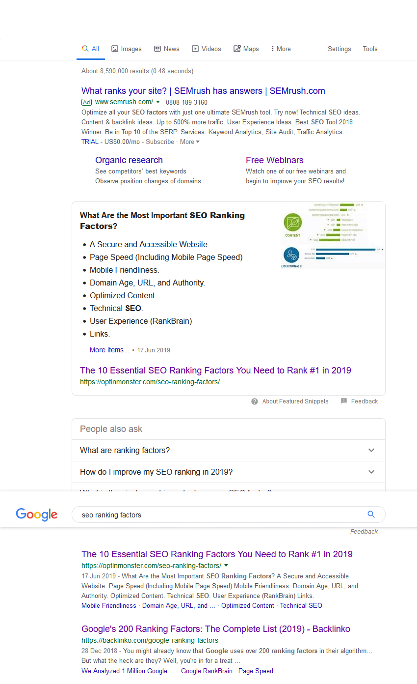 Google SERPs